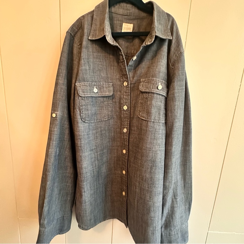 J. Crew Blue Cotton Shirt